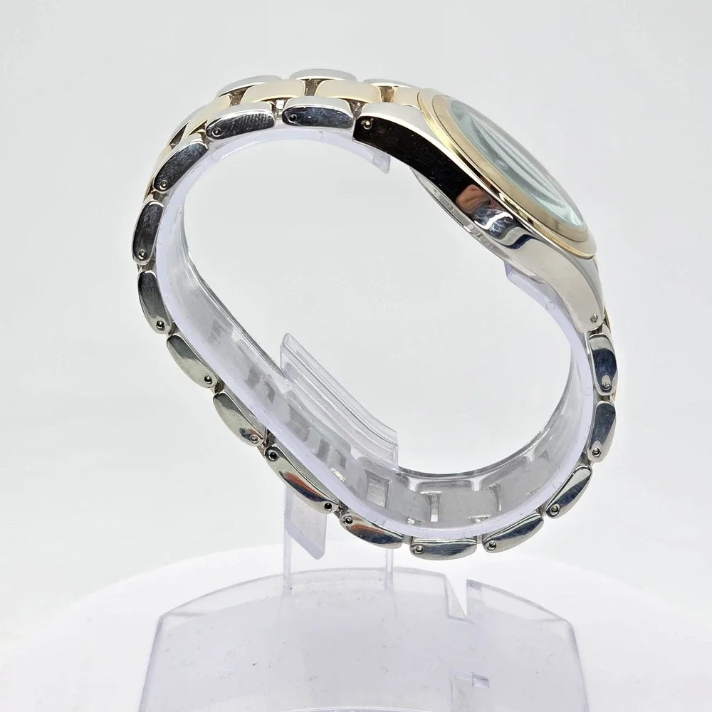 New! CHICO'S Watch Navy Blue Dial Gold Silver Tone Band New With Tags FREE‎ $HIP